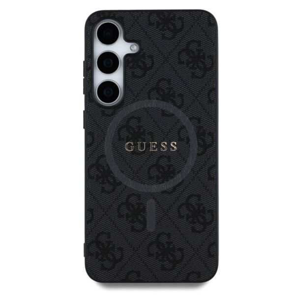 Guess Coque MagSafe Classic avec logo 4G Samsung Galaxy S25 Plus - Noir