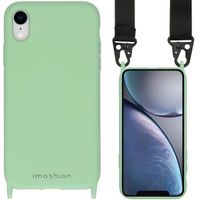 imoshion Coque couleur avec cordon - sangle en nylon iPhone Xr - Vert