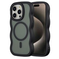 Selencia Coque arrière Wavy avec MagSafe Apple iPhone 15 Pro - Noir
