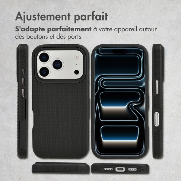 Accezz Coque Tough avec MagSafe Apple iPhone 17 Pro Max - Noir