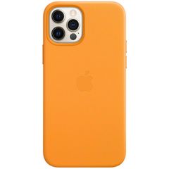 Apple Coque Leather MagSafe Apple iPhone 12 (Pro) - California Poppy