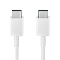 Samsung Original câble USB-C vers USB-C emballage d'usine - 1.8 mètre - 45 Watt - Blanc