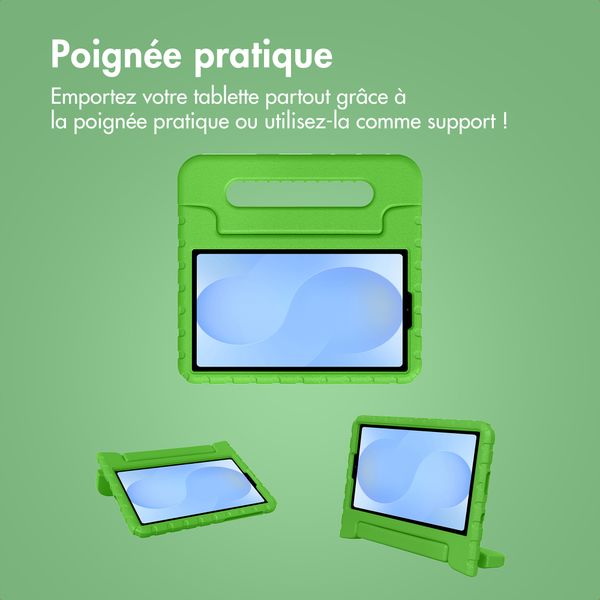 imoshion Coque kidsproof avec poignée Samsung Galaxy Tab A11 / A9 8.7 pouces - Vert