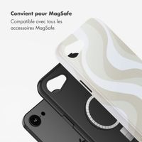 Selencia Coque arrière Vivid avec MagSafe Apple iPhone 16e - Desert Waves Beige