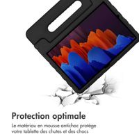 imoshion Coque kidsproof avec poignée Samsung Galaxy Tab S8 Plus / S7 Plus / S7 FE 5G - Noir