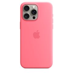 Apple Coque en silicone MagSafe Apple iPhone 15 Pro Max - Pink