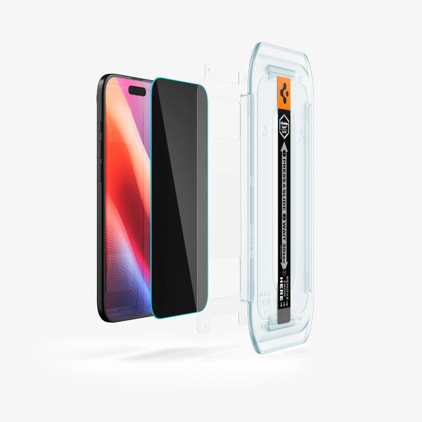 Spigen Protection d'écran en verre trempé GLAStR Privacy Applicator Apple iPhone Air