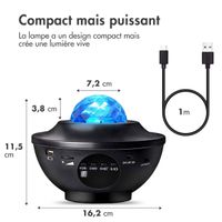 imoshion ﻿Projecteur d'étoiles - Ciel étoilé - 10 modes d'éclairage - Noir