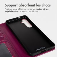 imoshion Étui de télephone portefeuille Design Samsung Galaxy S23 - Crush Check Coral Dust