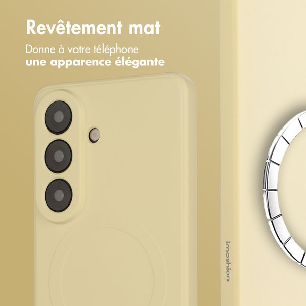 imoshion Coque Couleur avec MagSafe Samsung Galaxy S26 - Vanilla