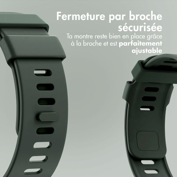 imoshion Bracelet silicone Xiaomi Smart Band 9 / 8 Pro / Redmi Watch 6 / 5 / 4 - Vert foncé