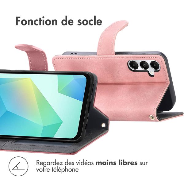 imoshion Etui de télephone portefeuille avec cordon Samsung Galaxy A17 (5G) - Rose