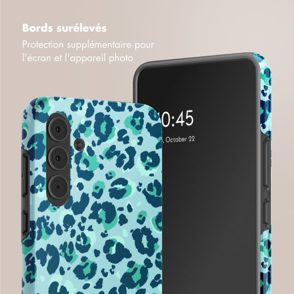 Selencia Coque arrière Vivid Samsung Galaxy A55 - Wild Spots Light Blue