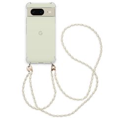 imoshion Coque avec dragonne + bracelet - Perles Google Pixel 8 - Transparent