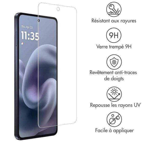 Accezz Protection d'écran en verre trempé Motorola Moto G86 (Power)