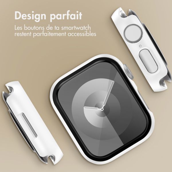 imoshion Coque rigide à couverture complète Apple Watch 7 / 8 / 9 - 41 mm - Blanc