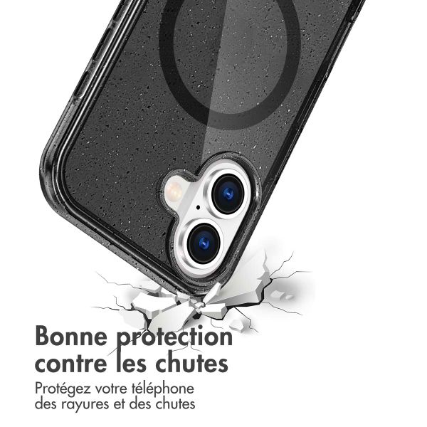 imoshion Coque Pailletée avec MagSafe Apple iPhone 17 - Noir