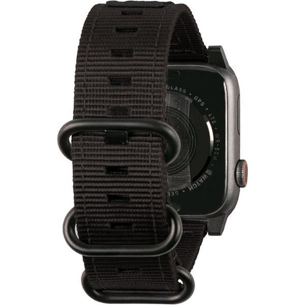 UAG Bracelet Nato Apple Watch Series 1 t/m 9 / SE (38/40/41 mm) | Series 10 / 11 (42 mm) - Noir