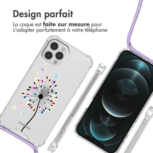 imoshion Coque Design avec cordon Apple iPhone 12 (Pro) - Sandstone Dandelion
