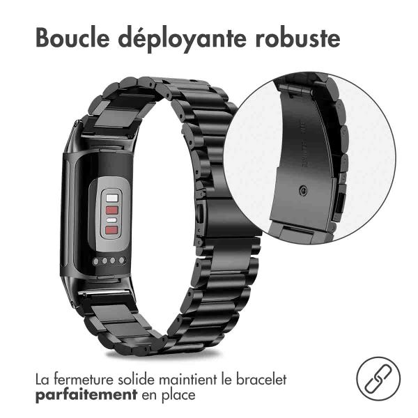 imoshion Bracelet en acier Fitbit Charge 5 - Noir