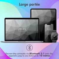 imoshion Casque sans fil pour enfants LED Light Cat Ear - Limiteur de décibels - Avec câble AUX - Bleu clair