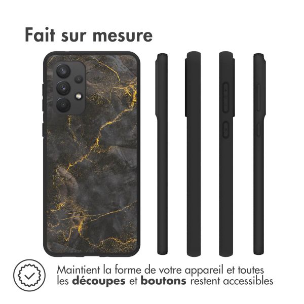 imoshion Coque Design Samsung Galaxy A33 - Black Marble