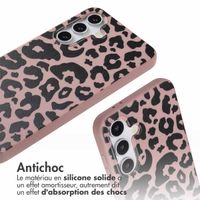 imoshion Coque design en silicone avec cordon Samsung Galaxy A16 - Animal Lila
