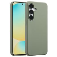 Accezz Coque Liquid Silicone avec MagSafe Samsung Galaxy S25 FE - Cooper Green