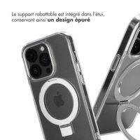 Accezz Coque Ring Stand avec MagSafe Apple iPhone 14 Pro - Transparent