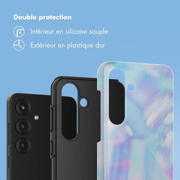 Selencia Coque arrière Vivid Samsung Galaxy S25 - Holographic Blue Dream
