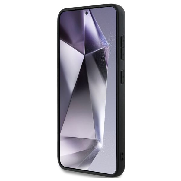 Guess Coque 4G Metal Logo Saffiano Samsung Galaxy S25 - Rose