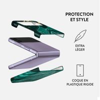 Burga Coque arrière Snap Samsung Galaxy Z Flip 4 - Emerald Pool