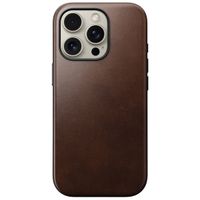 Nomad Coque Modern Horween Leather iPhone 16 Pro - Rustic Brown