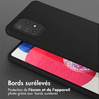 Selencia Coque silicone avec cordon amovible Samsung Galaxy A52(s) (5G/4G) - Noir