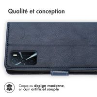 imoshion Étui de téléphone portefeuille Luxe Oppo A16(s) / A54s - Bleu foncé