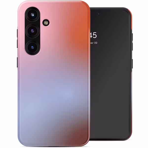 Selencia Coque arrière Vivid Samsung Galaxy S25 - Gradient Soft Blush