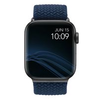 Uniq Bracelet tressé Aspen Apple Watch Series 1 t/m 11 / SE / Ultra (44/45/46/49 mm) - Oxford Blue