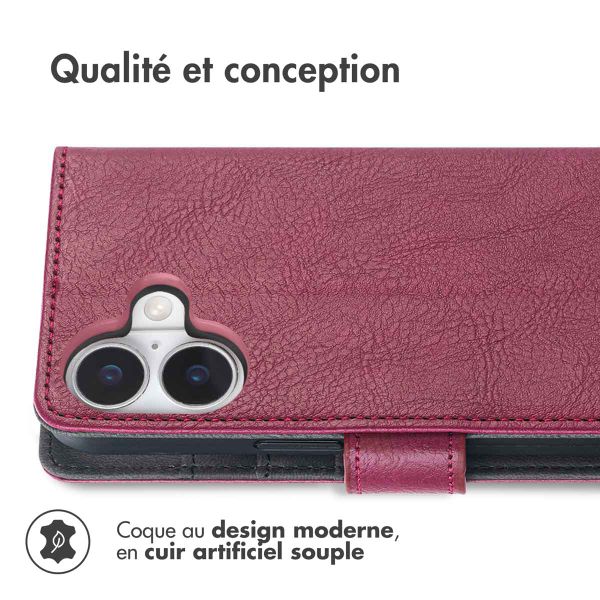 imoshion Étui de télephone portefeuille Apple iPhone 17 - Bordeaux
