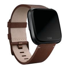 Fitbit Bracelet Leather Fitbit Versa / Versa 2 / Versa Lite - Taille L - Cognac