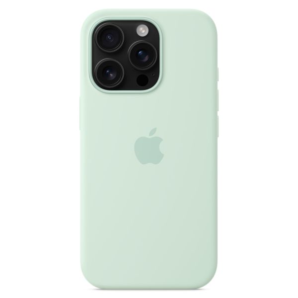 Apple Coque en silicone MagSafe Apple iPhone 16 Pro - Aquamarine