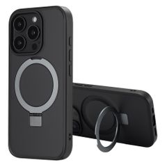 Accezz Coque Ring Stand avec MagSafe Apple iPhone 16 Pro - Noir
