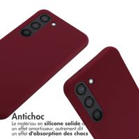 imoshion Coque en silicone avec cordon Samsung Galaxy S23 - Rouge foncé