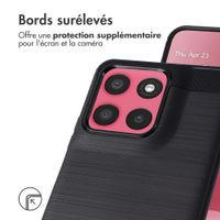 imoshion Coque Brushed Motorola Moto G57 Power - Noir