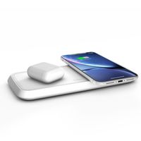 Zens Chargeur rapide double sans fil - Chargeur sans fil - 10W - Blanc