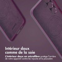 Accezz Étui de télephone portefeuille en cuir 2-en-1 avec MagSafe Samsung Galaxy S23 FE - Heath Purple