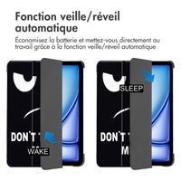 imoshion Coque tablette Design Trifold Apple iPad Air 13 pouces (2025) M3 / (2024) M2 - Don't touch