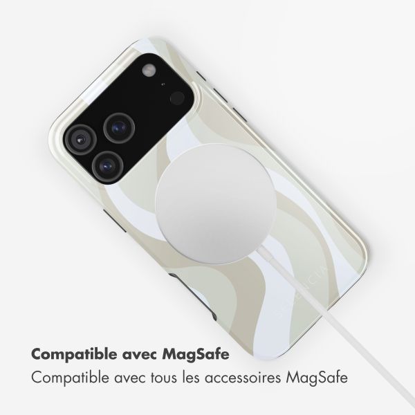 Selencia Coque arrière Vivid avec MagSafe Apple iPhone 17 Pro Max - Desert Waves Beige