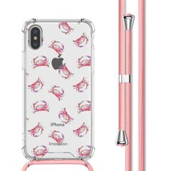 imoshion Coque Design avec cordon Apple iPhone X / Xs - Crab Watercolor