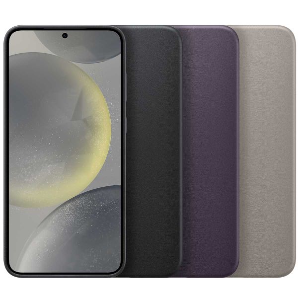 Samsung Coque originale en cuir vegan Galaxy S24 Plus - Dark Violet