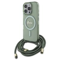 Guess Coque MagSafe IML avec crossbody cord Apple iPhone 16 Pro - Vert